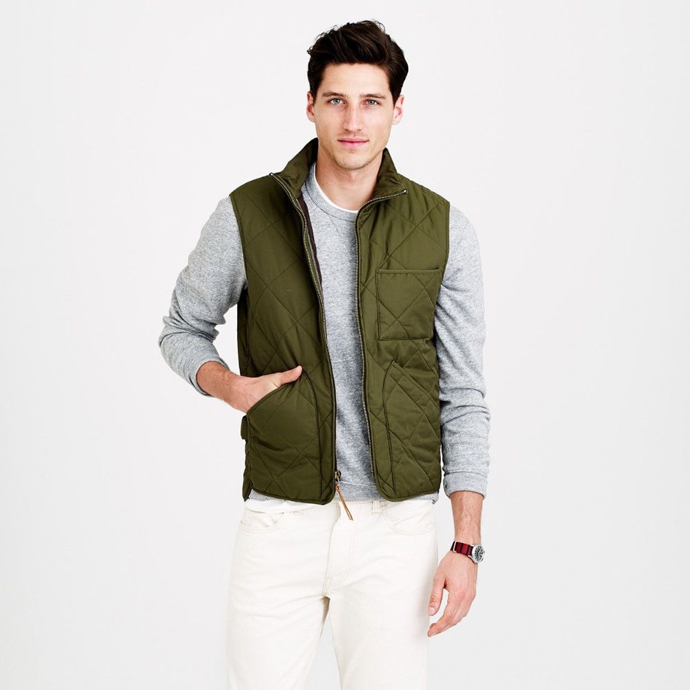 J. Crew Sussex Quilted Vest with PrimaLoft®